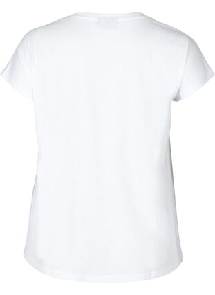 V-neck t-shirt, Bright White, Packshot image number 1