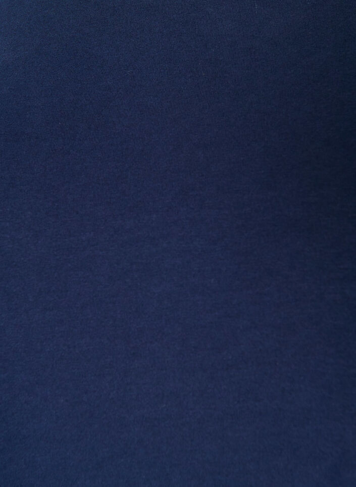 Basic jersey blouse with long sleeves, Blue, Packshot image number 2