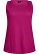 Night top in organic cotton with a textured pattern, Pink, Packshot image number 0