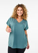 Loose training t-shirt with v-neck, Green, Model image number 0