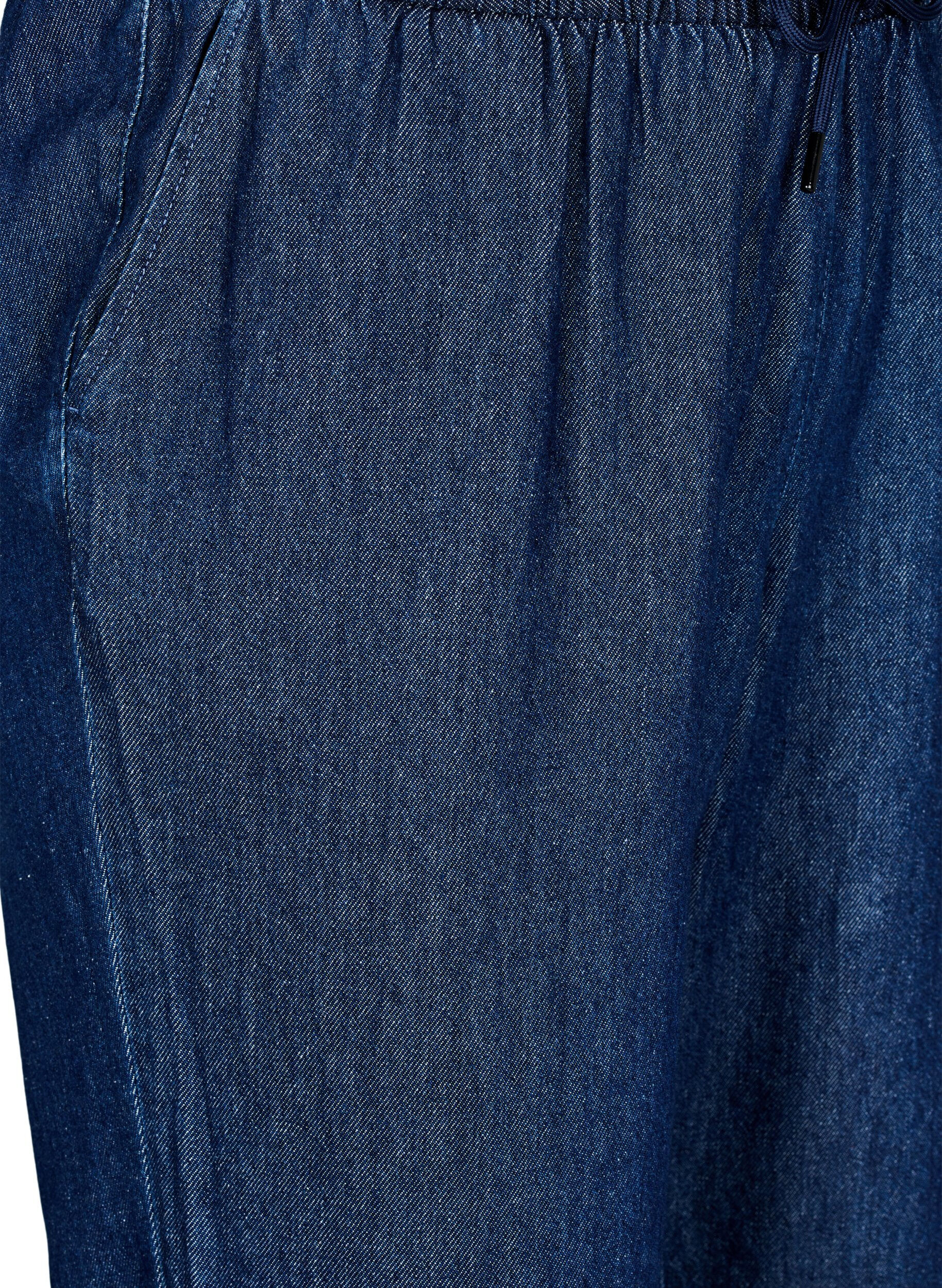 ZizzifashionStraight fit jeans with elasticated waistband, Blue, Packshot image number 2