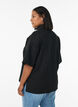 Short-sleeved sweatshirt with a high collar, Black, Model image number 2