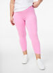 Basic 3/4 leggings in viscose, Pink, Model image number 0