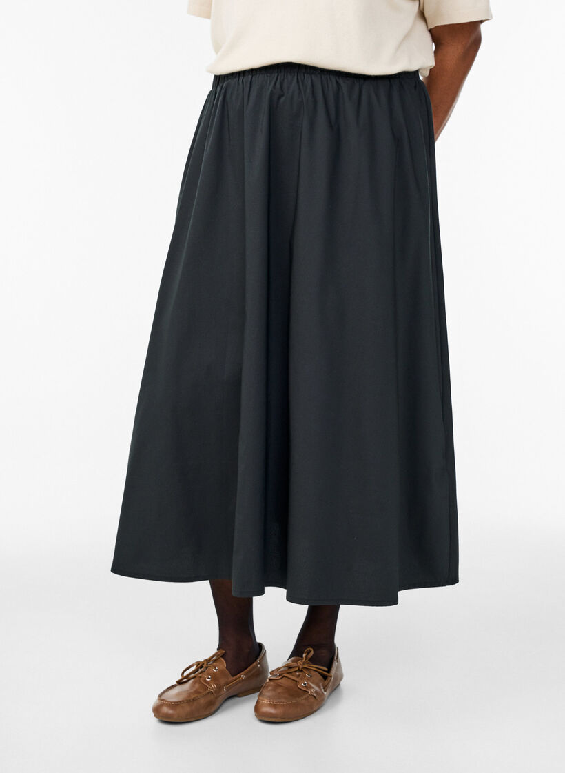 Fine-knit polo shirt with short sleeves, Beige, Model image number 2