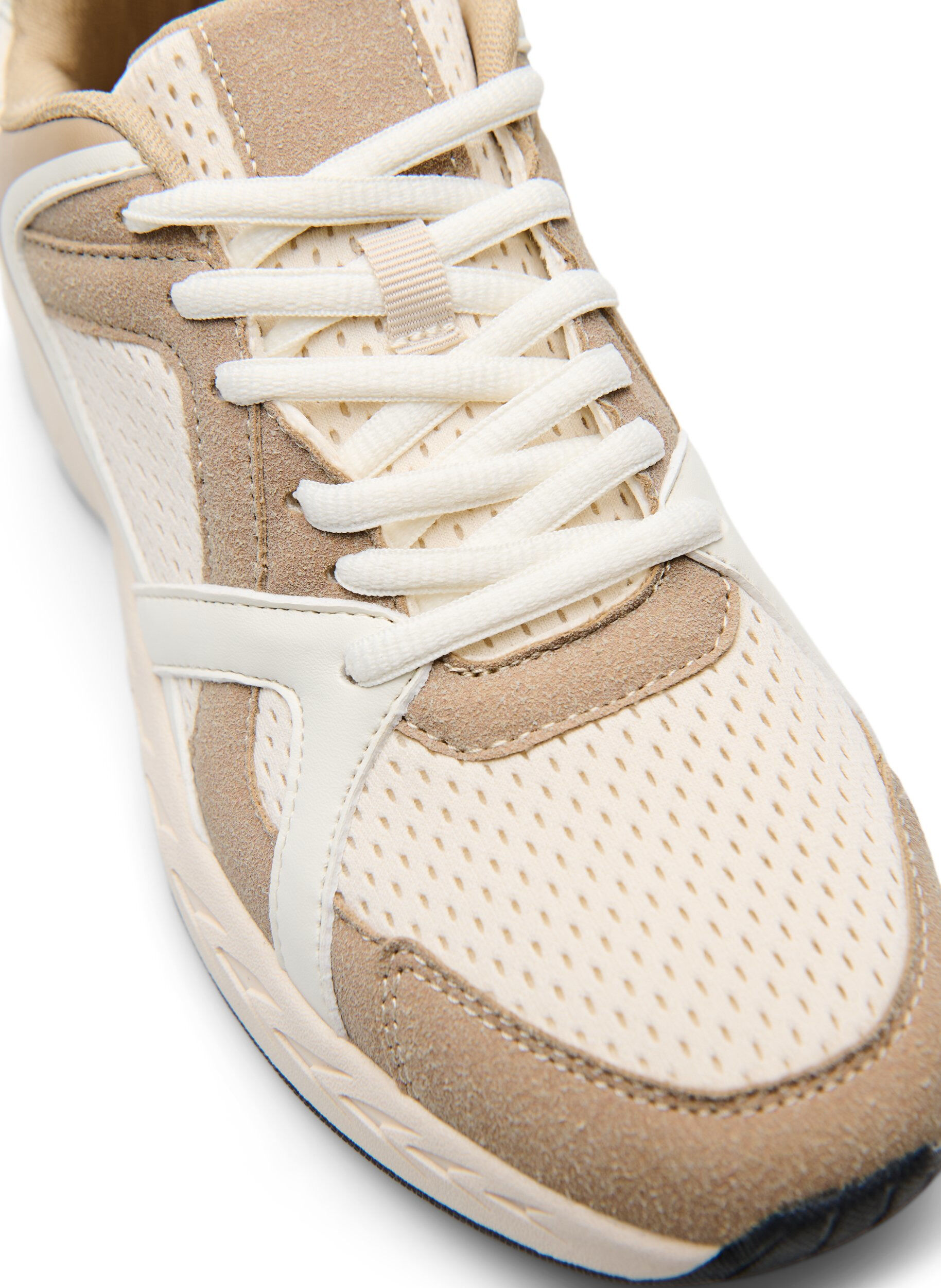 Zizzifashion Sporty sneakers with mesh, Beige, Packshot image number 3