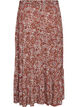Long skirt with elasticated waist, Red, Packshot image number 1