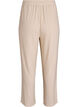 Ribbed jersey lounge trousers with a high waist, Beige, Packshot image number 1