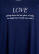 Long-sleeved nightgown in organic cotton, Blue, Packshot image number 2