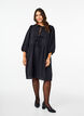 Dress with bows and 3/4 sleeves, Black, Model image number 2