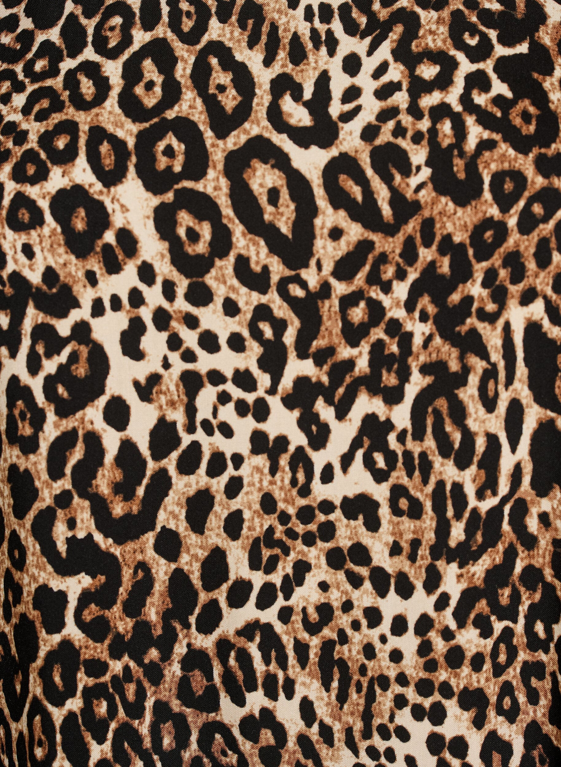 Zizzifashion Viscose dress with cutline, Brown, Packshot image number 2