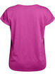 Short-sleeved cotton blend t-shirt, Purple, Packshot image number 1