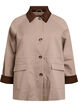 Spring jacket with contrasting corduroy details, Desert Taupe, Packshot image number 0