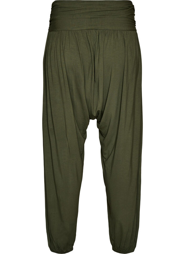 Loose-fitting harem trousers, Green, Packshot image number 1