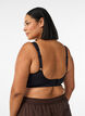 High support sports bra with underwire and padded straps, Black, Model image number 2