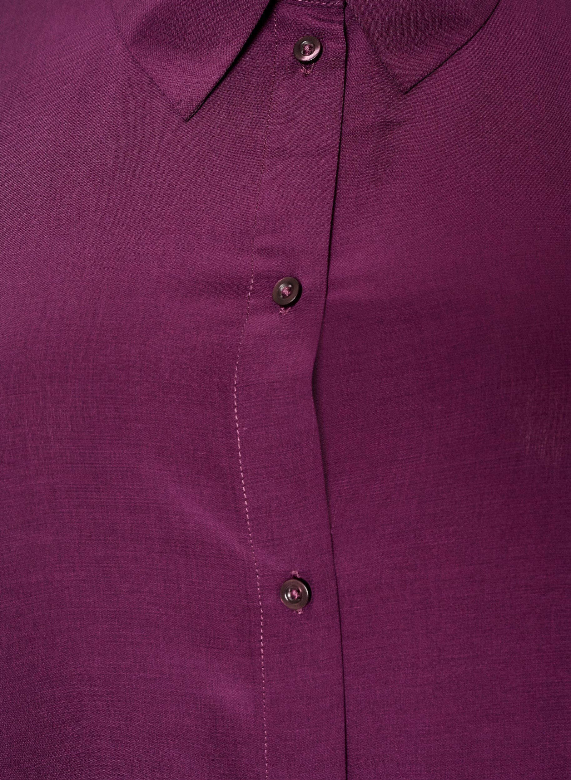 ZizzifashionShort shirt dress with ruffle tier, Purple, Packshot image number 2