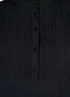 Long-sleeved blouse with ruffle collar, Black, Packshot image number 2