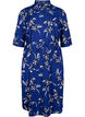 FLASH - Shirt dress with floral print, Navy Blazer Flower, Packshot image number 0