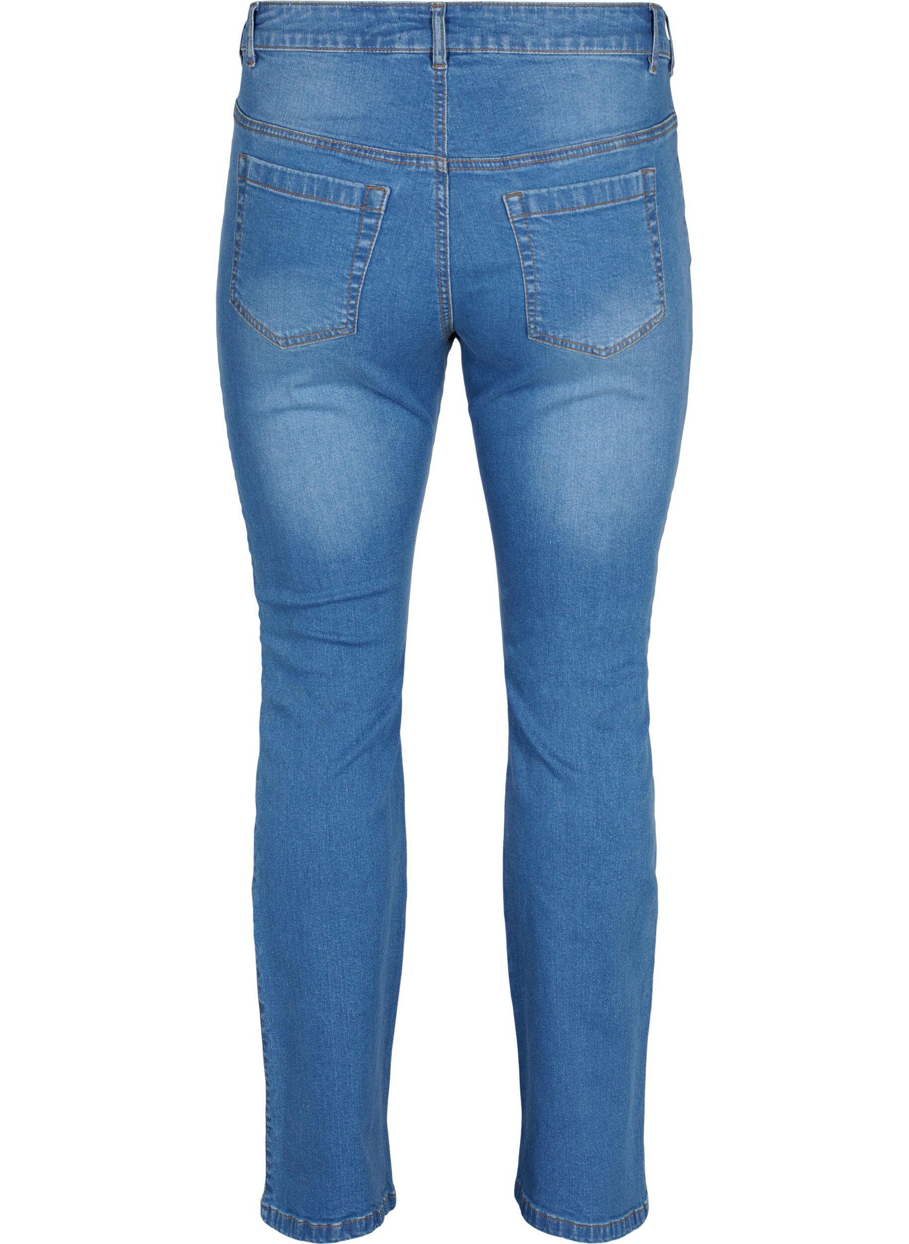 Zizzifashion High-waisted Ellen bootcut jeans, Light Blue, Packshot image number 1