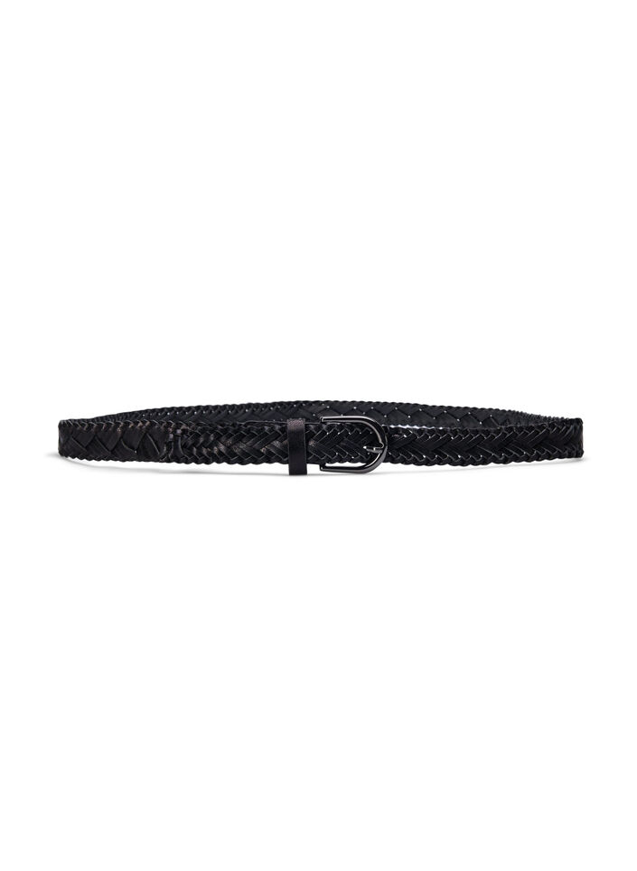Braided belt, Black, Packshot image number 2