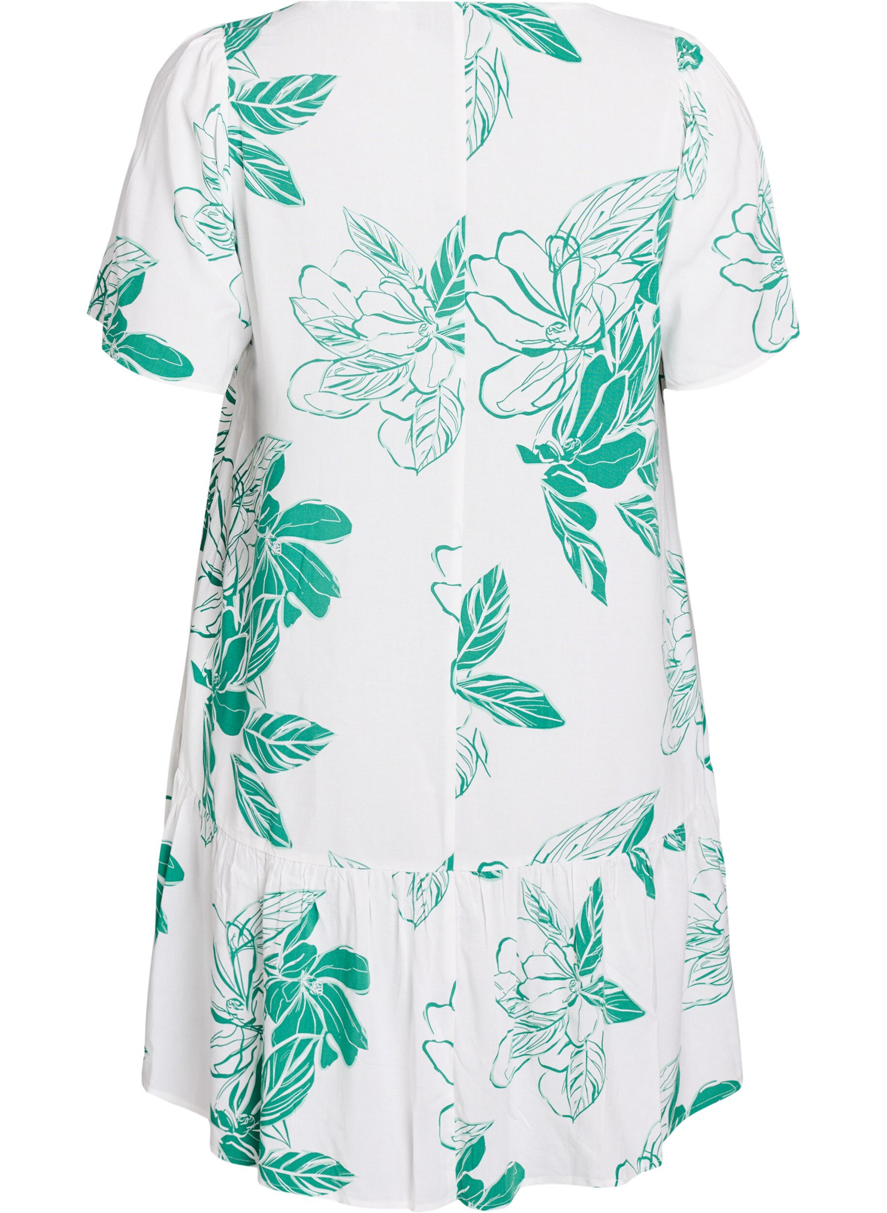 ZizzifashionDress in viscose with cutline, Green, Packshot image number 1