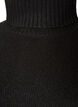 Loose knit jumper with a turtleneck, Black, Packshot image number 2