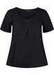Short-sleeved cotton t-shirt, Black, Packshot image number 0