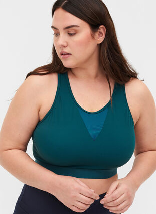 Sports top with mesh back, Deep Teal, Model image number 2