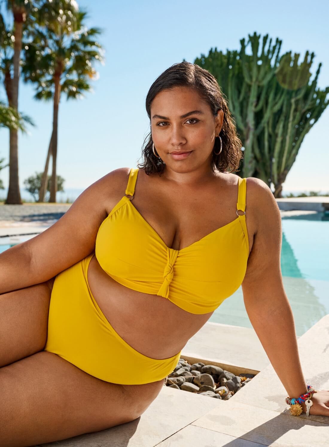 Yellow bikini set, , Model