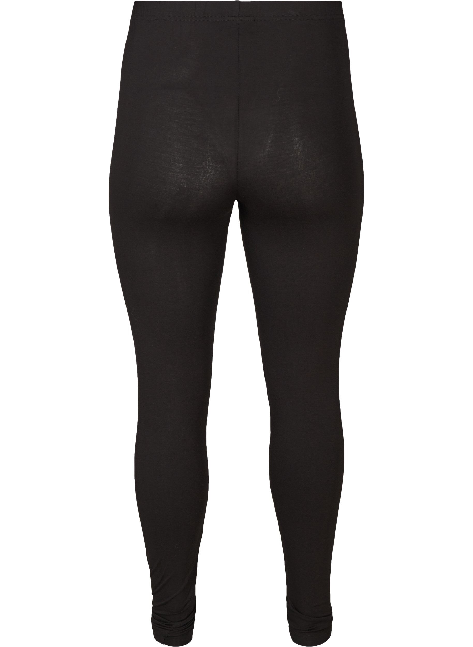 Zizzifashion Basic leggings in viscose, Black, Packshot image number 1