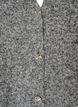 Knitted vest with V-neck and decorative buttons, Grey, Packshot image number 2