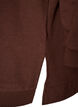 Hoodie with a terry text motif, Brown, Packshot image number 3
