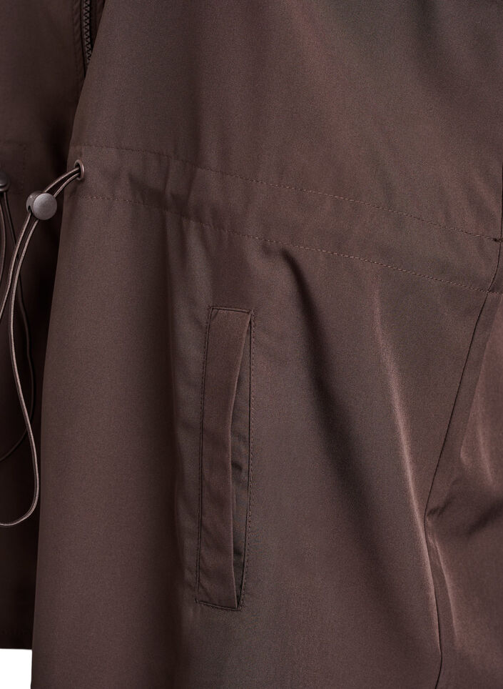 Sleeveless vest with an elasticated waist, Brown, Packshot