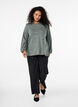FLASH - Jersey blouse with long sleeves, Green, Model image number 1