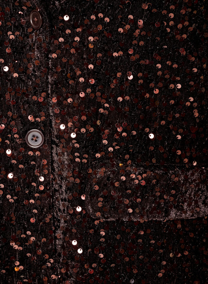 Sequin blazer, Brown, Packshot