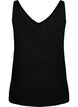 Knitted top with v-neckline, Black, Packshot image number 1