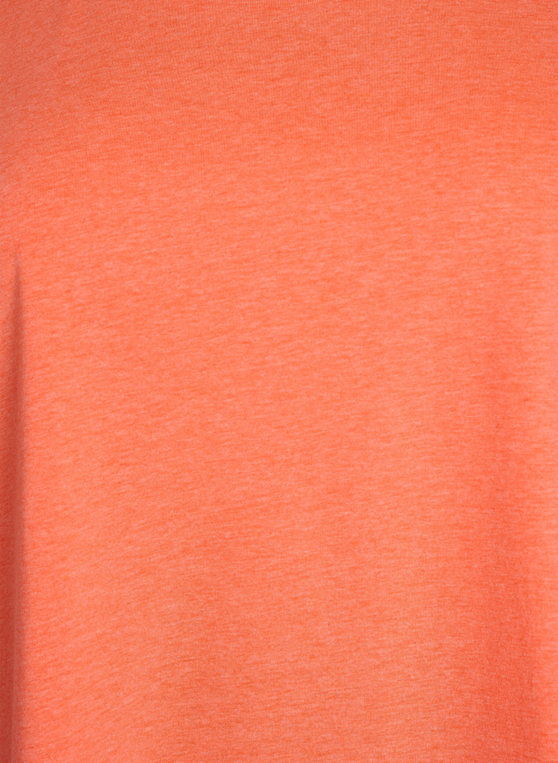 Zizzifashion Neon colored cotton t-shirt, Orange, Packshot image number 2