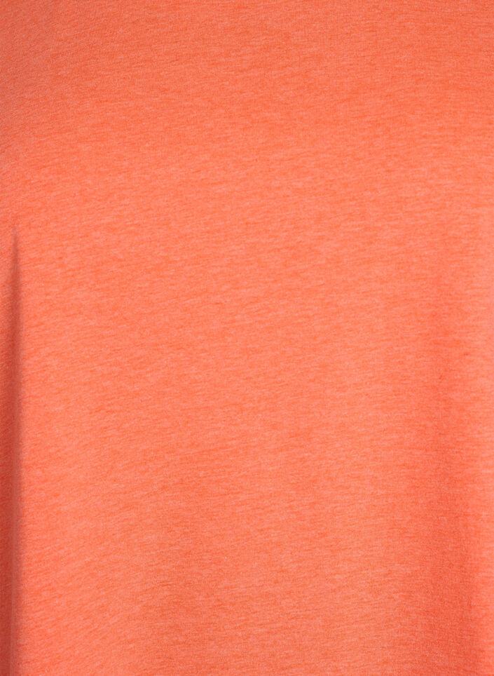 Neon colored cotton t-shirt, Orange, Packshot image number 2
