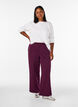 High-waisted sweatpants with wide legs, Purple, Model image number 0