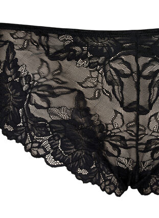 2-pack lace tai panties with regular waist., Black, Packshot image number 2