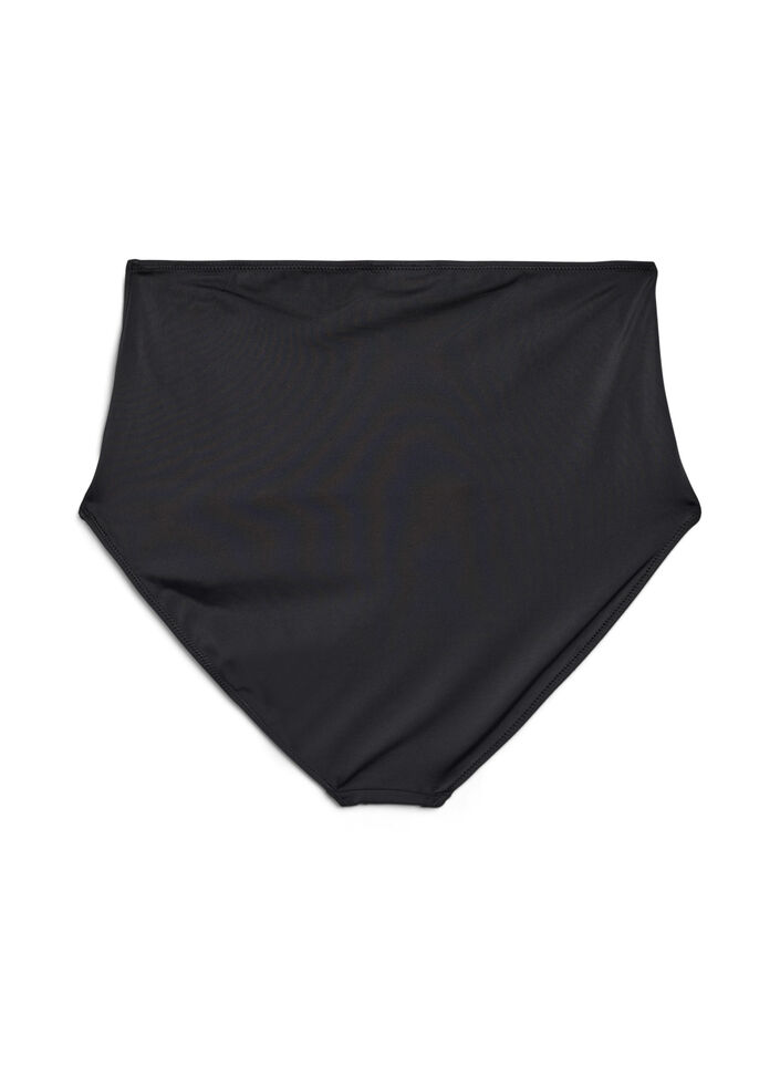High waisted bikini bottom, Black, Packshot image number 1