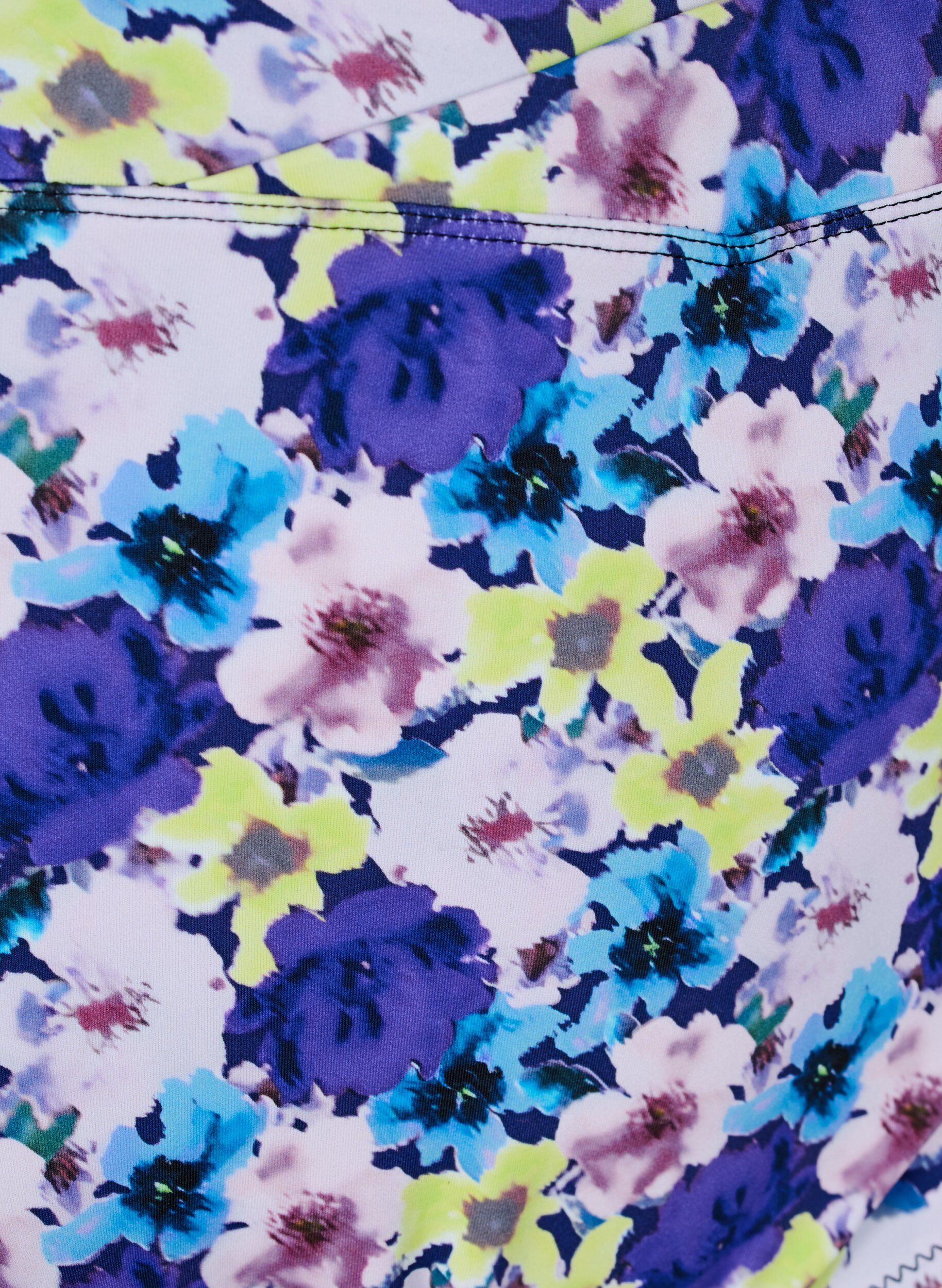 Zizzifashion High-waisted floral bikini bottoms, Purple, Packshot image number 2