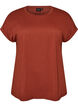 Short-sleeved cotton blend T-shirt, Red, Packshot image number 0