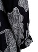 Printed viscose midi dress with long sleeves, Black, Packshot image number 3