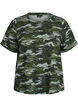 T-shirt with round neck and all-over print, Green, Packshot image number 0