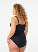 V-neck swimsuit, Black, Model image number 1