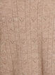 Short-sleeved knit blouse with a pointelle pattern, Beige, Packshot image number 2