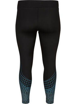 Cropped workout leggings, Black, Packshot image number 1