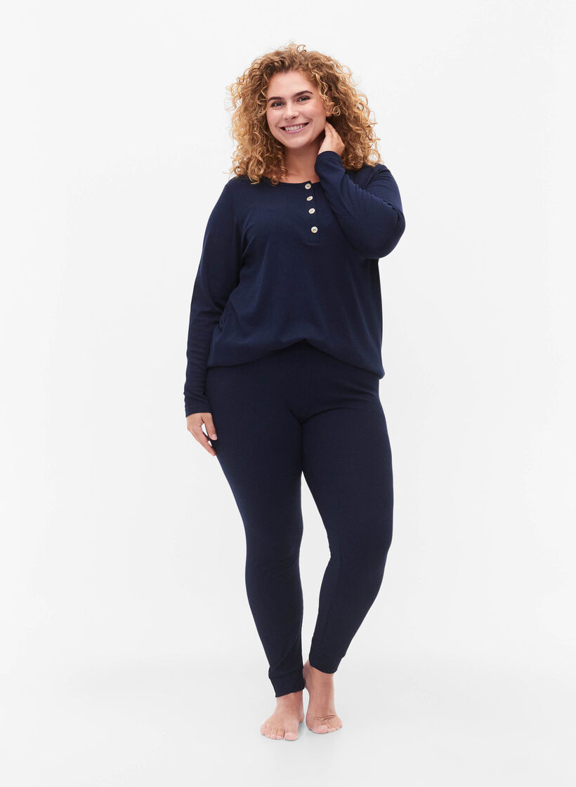 Nightshirt with long sleeves, Navy Blazer, Model image number 2