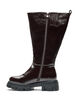 Long boot with a slightly crackled look, Brown, Packshot image number 2