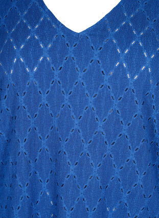 V-neck blouse with hole pattern, Limoges, Packshot image number 2